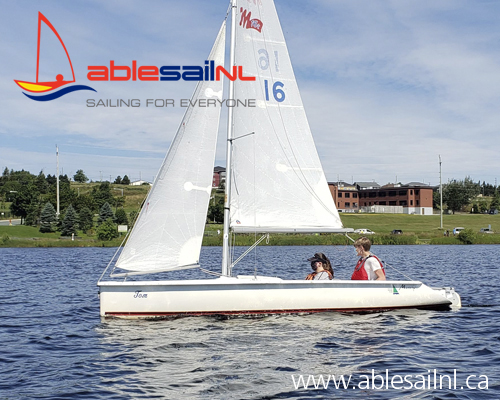 Able Sail NL Martin 16 sailboat at Quidi Vidi Lake